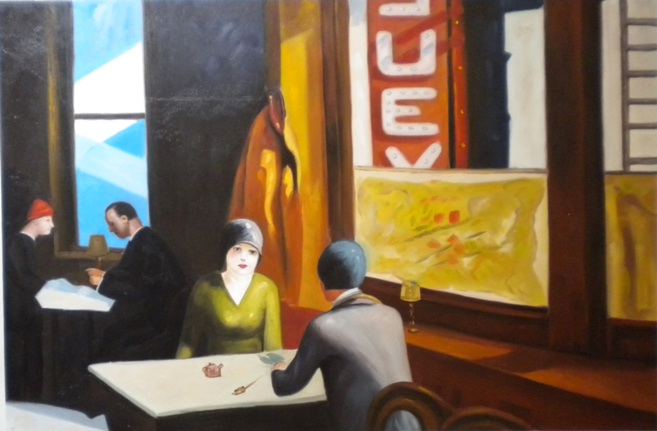 store falso d'autore Chop suey di Hopper